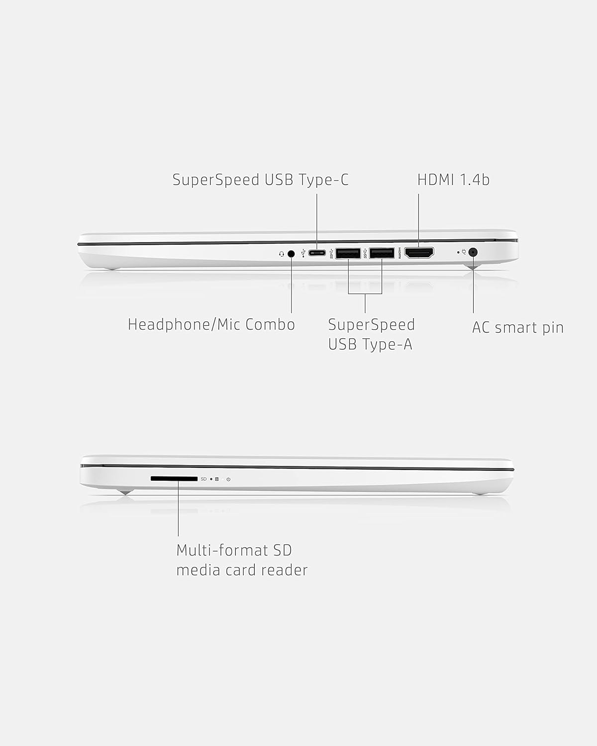 HP Computadora portátil 14, Intel Celeron N4020, 4 GB de RAM, 64 GB de almacenamiento, pantalla HD de microborde de 14 pulgadas, Windows 11 Home