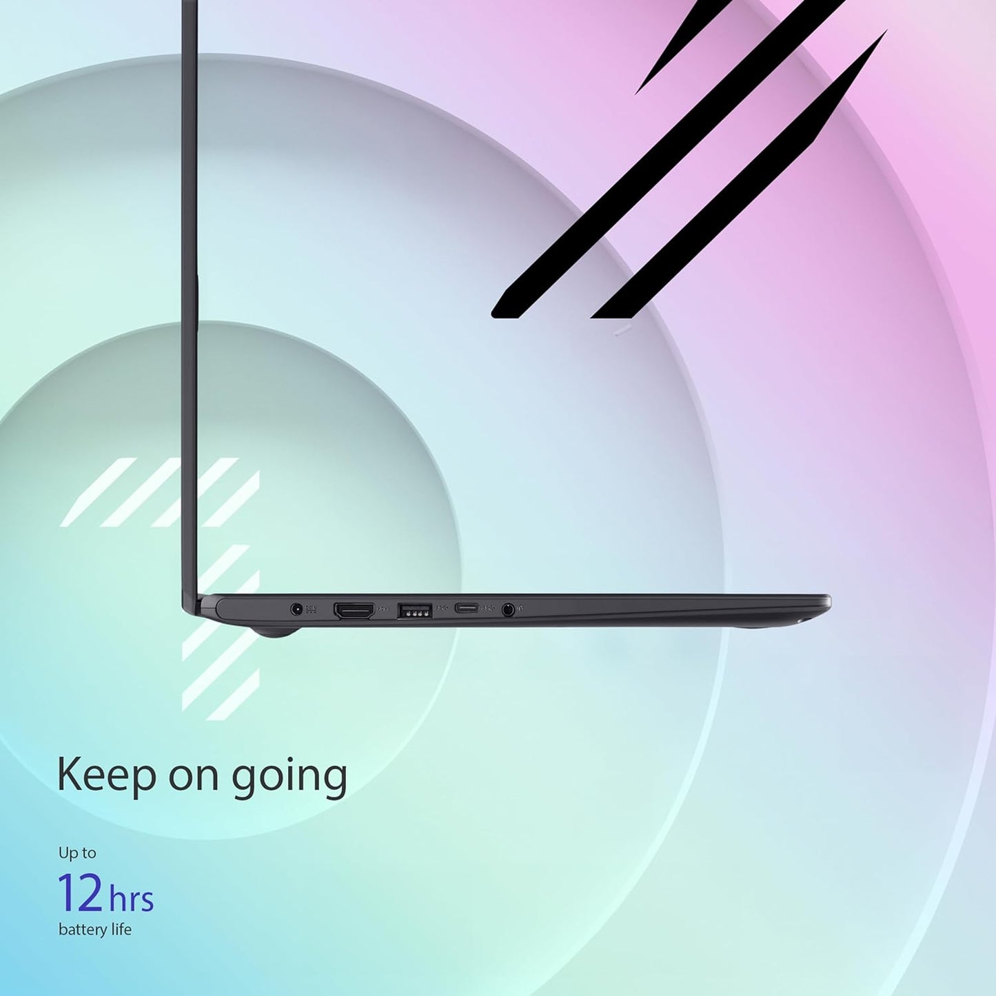 ASUS Portátil Vivobook Go Slim de 15,6", Intel Dual Core N4500, 4 GB de RAM, SSD de 128 GB, Windows 11
