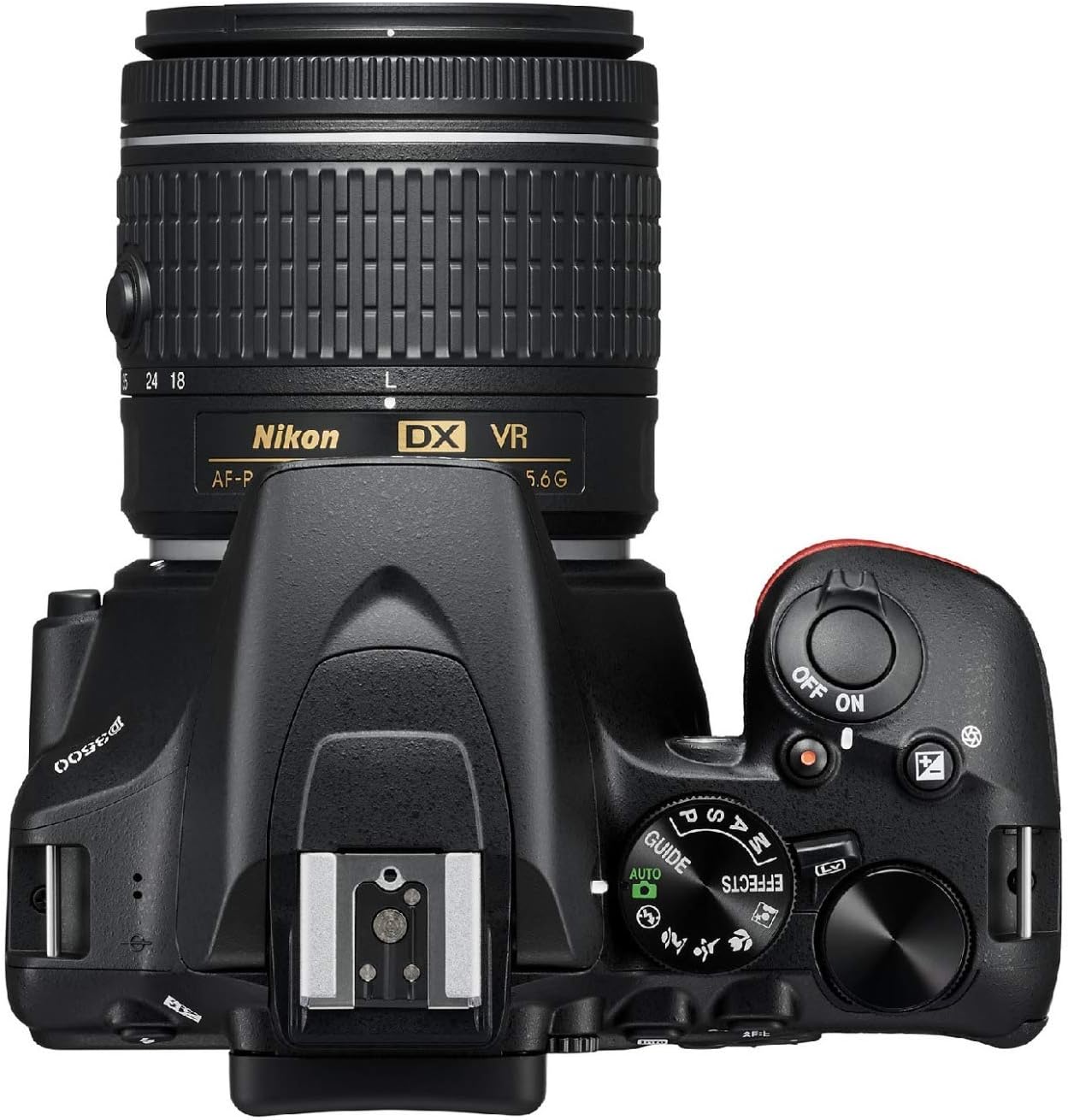 Nikon D3500 W/AF-P DX NIKKOR 0.709-2.165 in f/3.5-5.6G VR Negro