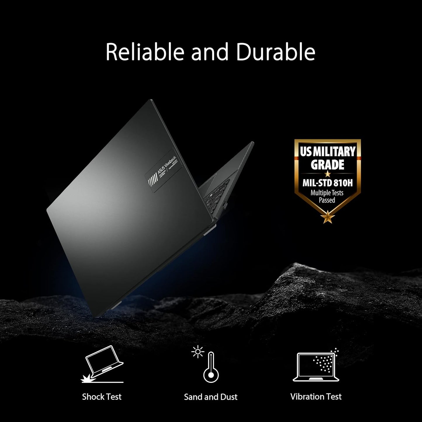 ASUS Vivobook Go - Laptop FHD Slim de 15.6 pulgadas, procesador AMD Ryzen 3 7320U Quad Core, 8 GB DDR5 RAM, 256 GB SSD