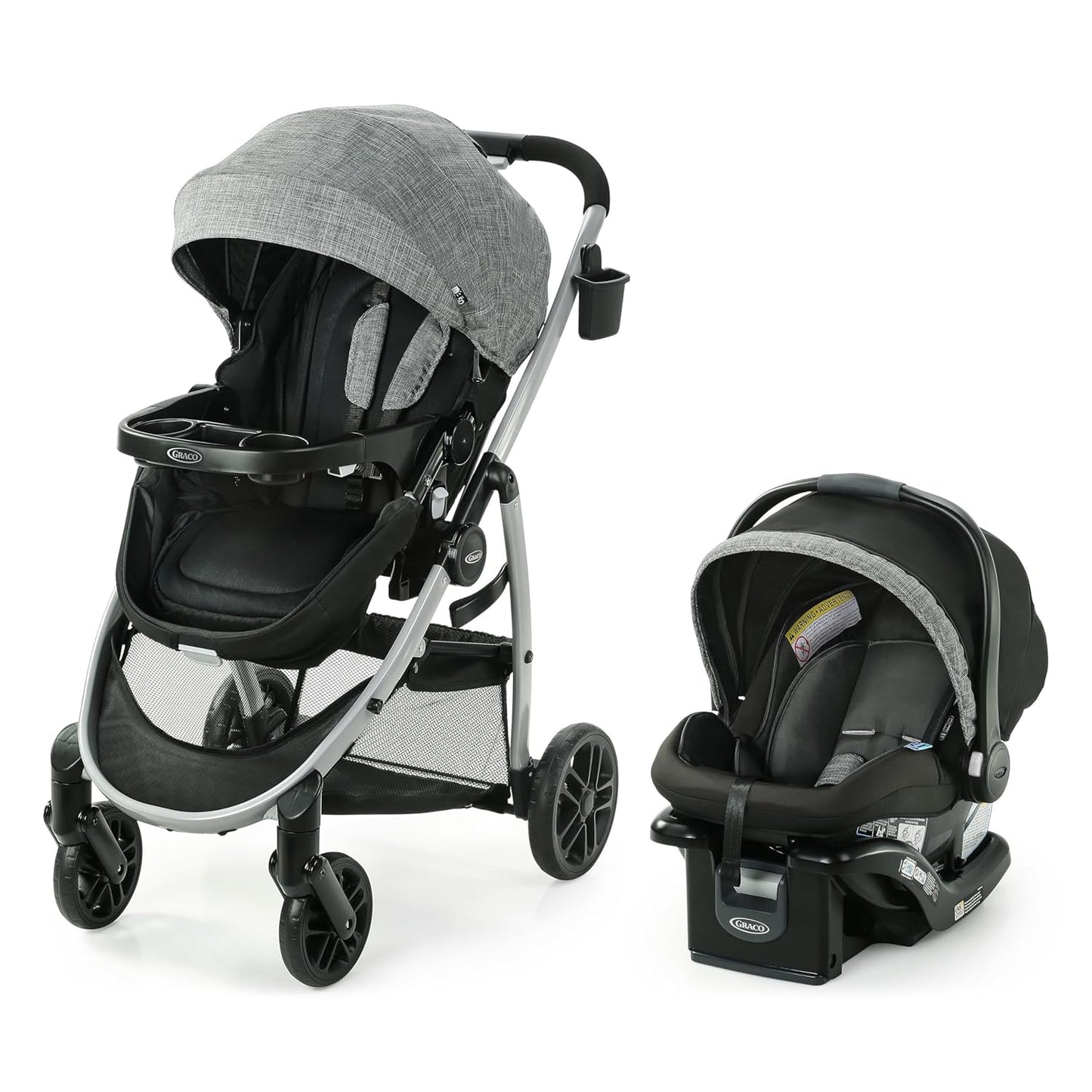 Graco Modes Pramette Cochecito de bebé convertible en moisés auténtico, asiento reversible, almacenamiento extra