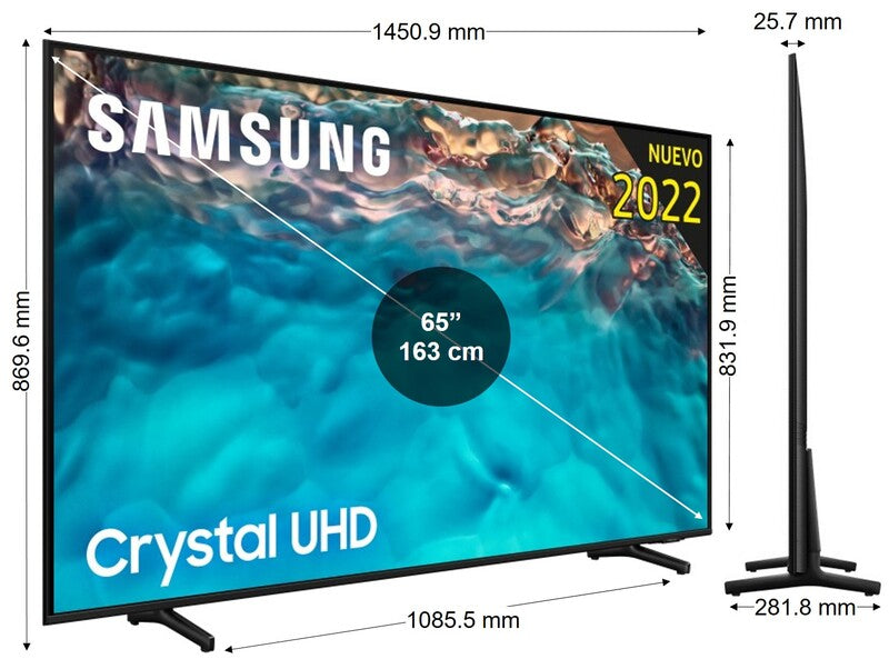TV Samsung UE65BU8000KXXC 4K QLED 65’’