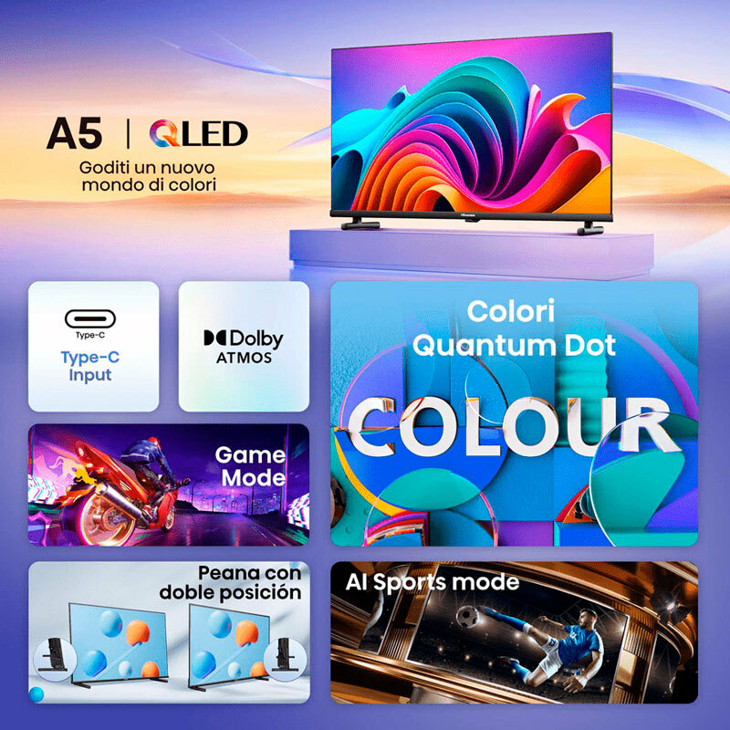 TV Hisense 40A5NQ QLED 4K 40"
