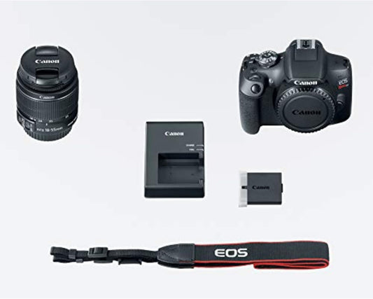 Canon EOS Rebel T7 Cámara DSLR con lente de 18-55mm | Wi-Fi integrado | Sensor CMOS de 24.1 MP
