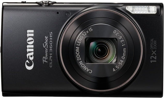 Canon PowerShot ELPH 360 HS - Cámara digital de 20.2 mega pixeles con zoom óptico 12x