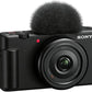 Sony ZV-1F Cámara de Vlog para Creadores de Contenido y Vloggers Negro