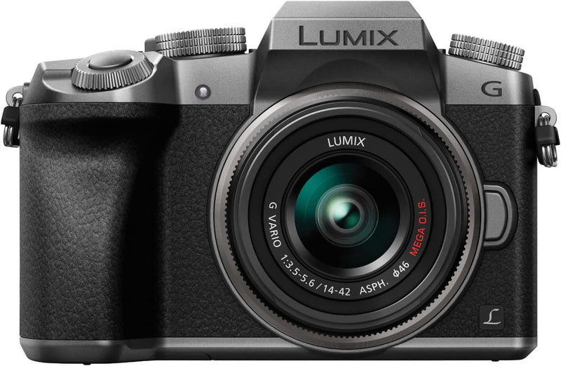 Panasonic Cámara digital LUMIX G7 4K, con lente LUMIX G VARIO 0.551-1.654 in Mega O.I.S. Lens, cámara sin espejo de 16 megapíxeles