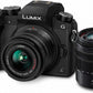 Panasonic Cámara digital LUMIX G7 4K, con lente LUMIX G VARIO 0.551-1.654 in Mega O.I.S. Lens, cámara sin espejo de 16 megapíxeles