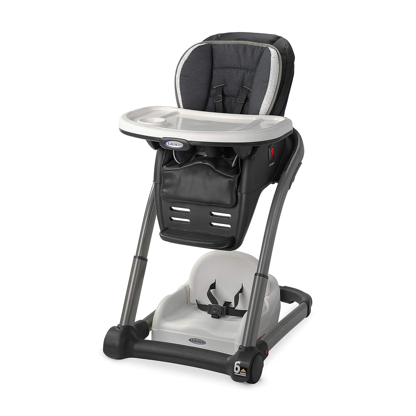 Graco Blossom - Silla alta convertible 6 en 1, Redmond, silla alta infantil, elevador para niños pequeños y conveniente para viajes