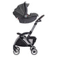 Graco SnugRider Elite - Portabebés para asiento de automóvil, marco ligero, cochecito de viaje acepta cualquier asiento infantil Graco SnugRide, color negro