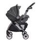 Graco SnugRider Elite - Portabebés para asiento de automóvil, marco ligero, cochecito de viaje acepta cualquier asiento infantil Graco SnugRide, color negro