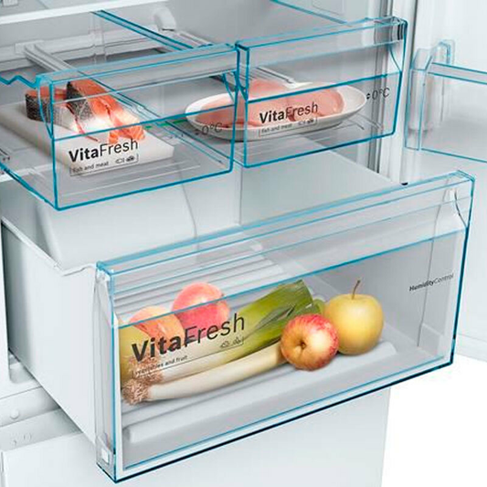 Frigorífico Combi Bosch KGN36XWEP Blanco