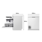 Lavavajillas LG DF355FW 60 cm Blanco
