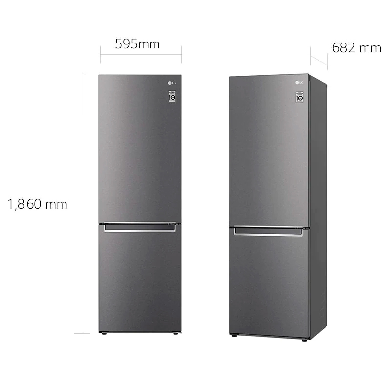 Frigorífico combi LG GBP61DSPGN Inox