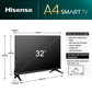 TV LED 80cm - 32'' Hisense 32A4N