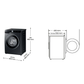 Lavadora Samsung WW90DG6U85LBU3 9Kg