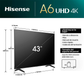 TV Hisense 43A6N LED 4K 43"