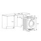 Lavadora integrable Hisense WF3M841BWIES 8Kg