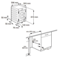 Lavasecadora integrable AEG LWN8E8636F 8Kg