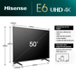 TV Hisense 50E6NT LED 4K 50"